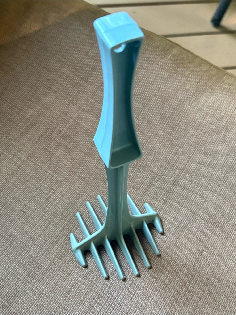 Vintage Tupperware Blue Plastic Potato Masher Retro Kitchen Utensil Tool
